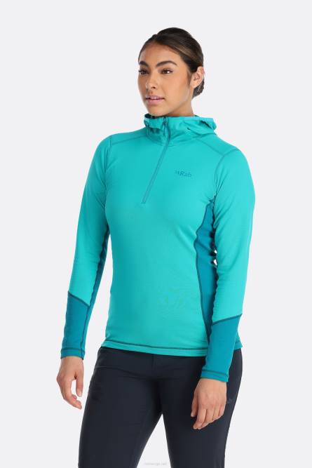 Rab Kvinner Kanal Hettegenser B62d241 Akvamarin