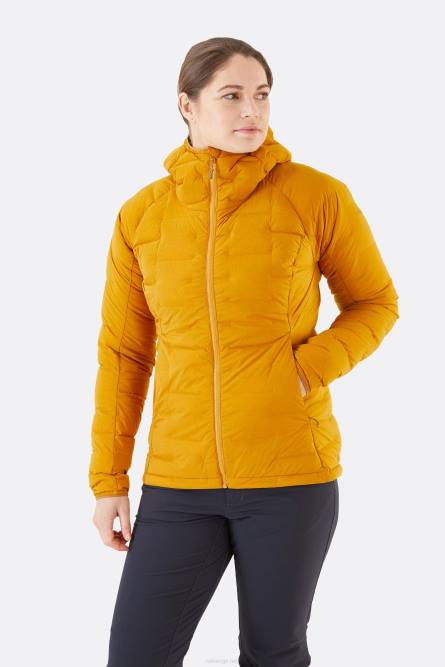 Rab Kvinner Alen Stretch Ned Hettegenser B62d131 Mørk Butternut